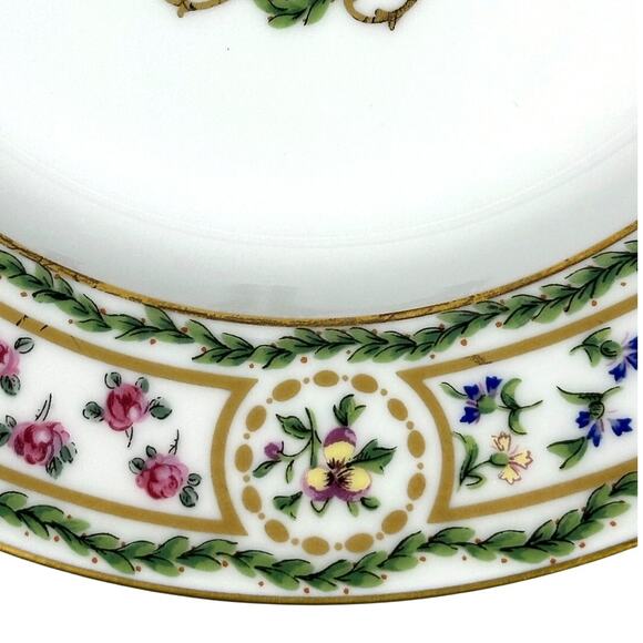 Haviland Limoges "Louveciennes" Salad Plate 7 5/8" France-Set of 7-Pristine Mint - Picture 5 of 8